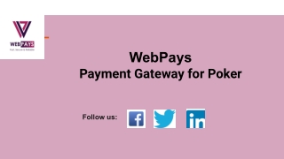 Payment Gateway for Poker