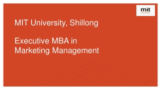 Executive MBA in Marketing Management