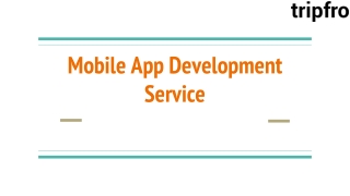 Mobile App Development Service
