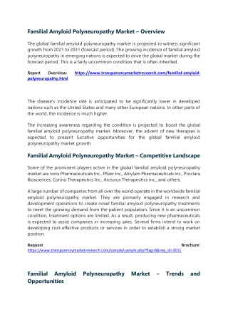 Familial Amyloid Polyneuropathy Market