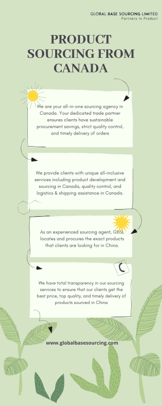 Looking for the Best Product Sourcing from Canada | GBSL