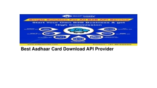 Best Aadhaar Card Download API Provider