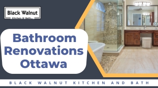 Bathroom Renovations Ottawa