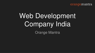 php web development company india