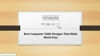 Best Computer Table Designs That Make Work Easy