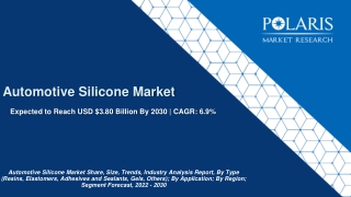 Automotive Silicone Market Share, Size, Trends, Industry Analysis Report, 2030