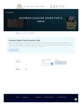 Doowon aftermarket Parts Exporter from India Smart Parts Exports