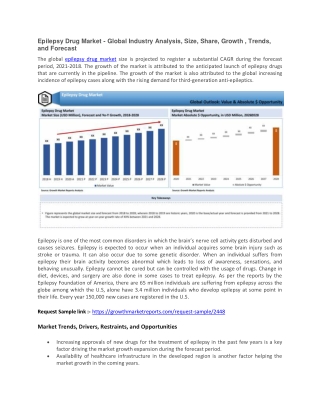 Epilepsy Drug Market