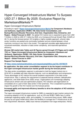 Hyper-Converged Infrastructure Market Surge Valuation Of USD 27.1 billion 2025