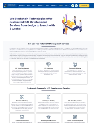 ICO Development Company - Blockchain Technologies