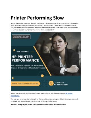 Printer Performing Slow.docx