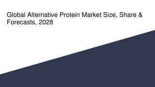 Global Alternative Protein Market Size, Share & Forecasts, 2028