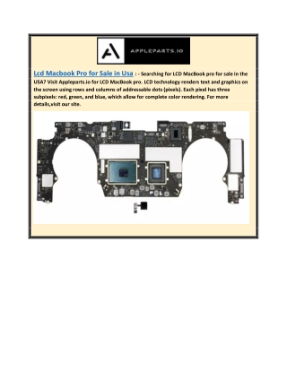 Lcd Macbook Pro for Sale in Usa  Appleparts.io