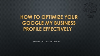 How to Optimize Your Google My Business Profile