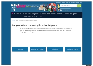 Promotional Corporate Gifts Online Sydney