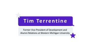 Tim Terrentine - A Very Optimistic Person From Michigan