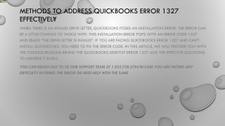 A feasible guide to resolve QuickBooks error 1327