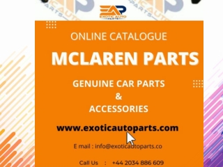 McLaren Parts & Accessories | Auto parts catalogue for MCLAREN vehicles | Exotic Auto Parts