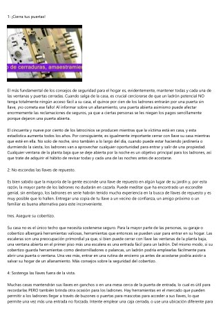 Los consejos de cerrajeria para tu vivienda
