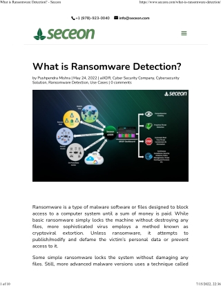 What is Ransomware Detection - Seceon