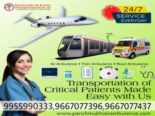 Pick Finest Medical Appliances with Panchmukhi Air Ambulance Service in Guwahati and Mumbai