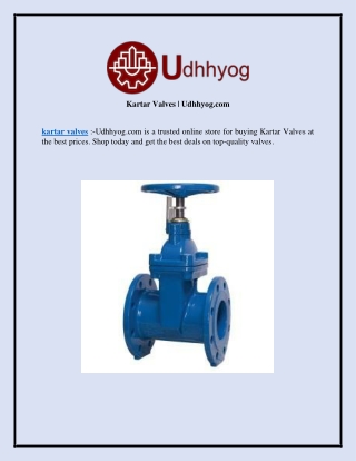 Kartar Valves  Udhhyog.com