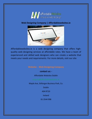 Web Designing Company