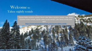 Squaw Valley condo rentals