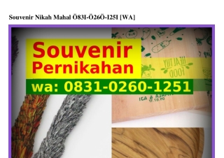 Souvenir Nikah Mahal 083l–0ᒿᏮ0–lᒿ5l(WA)