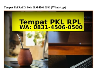 Tempat Pkl Rpl Di SoloTempat Pkl Rpl Di Solo ౦8ᣮl_45౦Ϭ_౦5౦౦[WA]