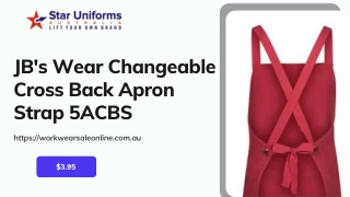 JB's Wear Changeable Cross Back Apron Strap 5ACBS