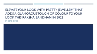 Elevate Your Look With Pretty Jewellery That Adds