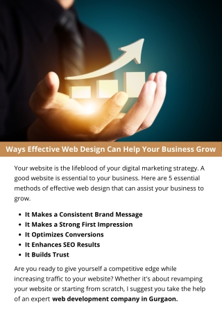 Ways Effective Web Design Can Help Your Business Grow