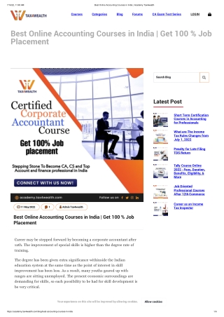 Best Online Accounting Courses in India _ Academy Tax4wealth
