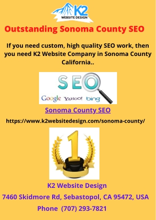 Outstanding Sonoma County SEO