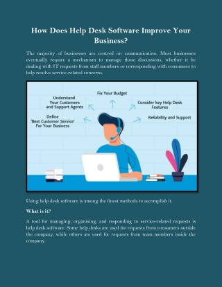 How Does Help Desk Software Improve Your Business