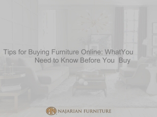 Tips for Buying Furniture Online What You Need to Know Before You Buy