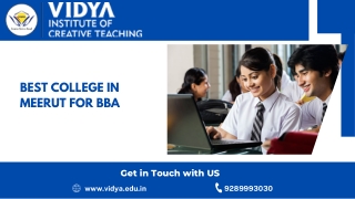 Full fill your dreams with BCA College in Meerut