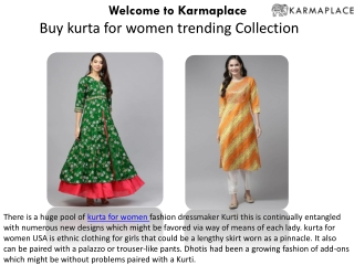 Buy kurta for women trending Collection