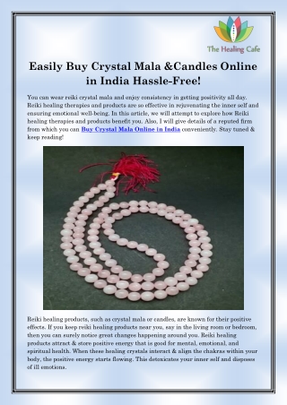 Buy Crystal Candles Online in India