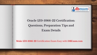 Oracle 1Z0-1066-22 Certification: Questions, Preparation Tips and Exam Details