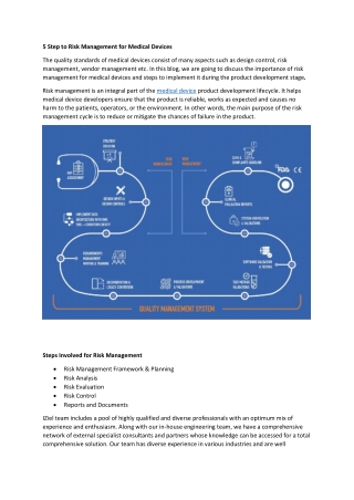 5 Step to Risk Management for Medical Devices