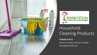 Household Cleaning Products​