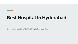 Best Hospital In Hyderabad
