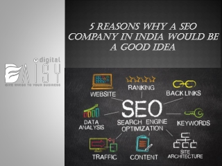 5 Reasons Why A SEO Company in India Would Be a Good Idea