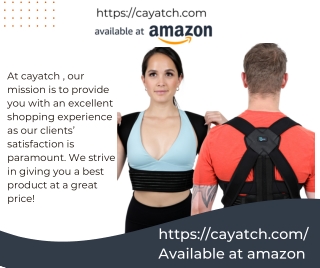 CAYATCH - Posture Corrector for Pain Relief for Women And Men