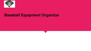 Baseball Equipment Organizer