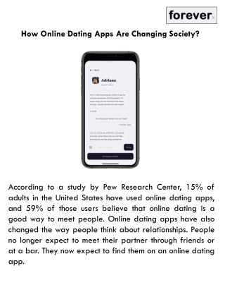 How Online Dating Apps Are Changing Society