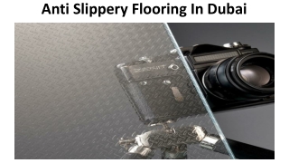 Anti-Slippery Flooring Dubai