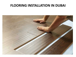 Floor Installation In Dubai